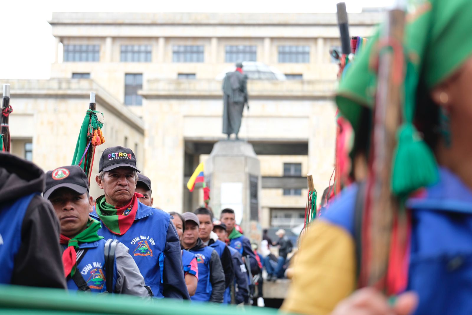 Representantes De La Guardia Ind Gena De Varios Territorios Del Cauca