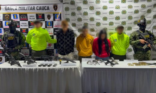 En la vereda Pueblo Nuevo de El Tambo fueron capturadas 3 personas y aprehendido un menor de edad, señalados como integrantes de GAOR Carlos Patiño